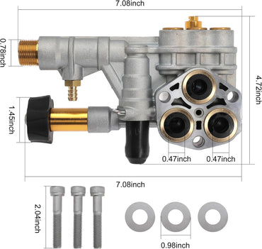 7108366 Pressure Washer Pump Manifold Replacement Kit for Axial Cam Pump | 510020 Pump,520006 Pump
