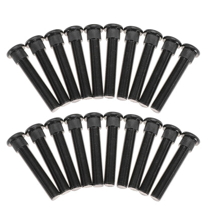 Wheel Stud Bolt 1" Longer Than Stock for Ford for Mustang 1965-2004 for Chevy C10 1973-1987 with Extended Length, 1/2" x 20 Thread, 3" Length, 0.625 Knurl (20Pcs)