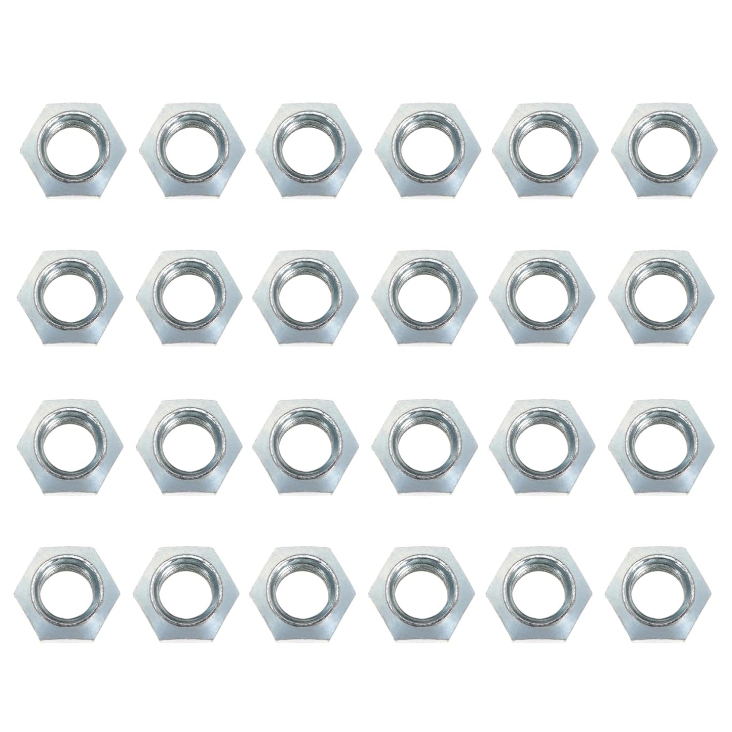 24Pcs 1/2-20 Inch Wheel Nuts for 1/2" Wheel Studs for Trailers for Boat Trailer Tires Length: 0.62"(15.77mm), Width: 0.8"(20.4mm) for RV Truck Tire