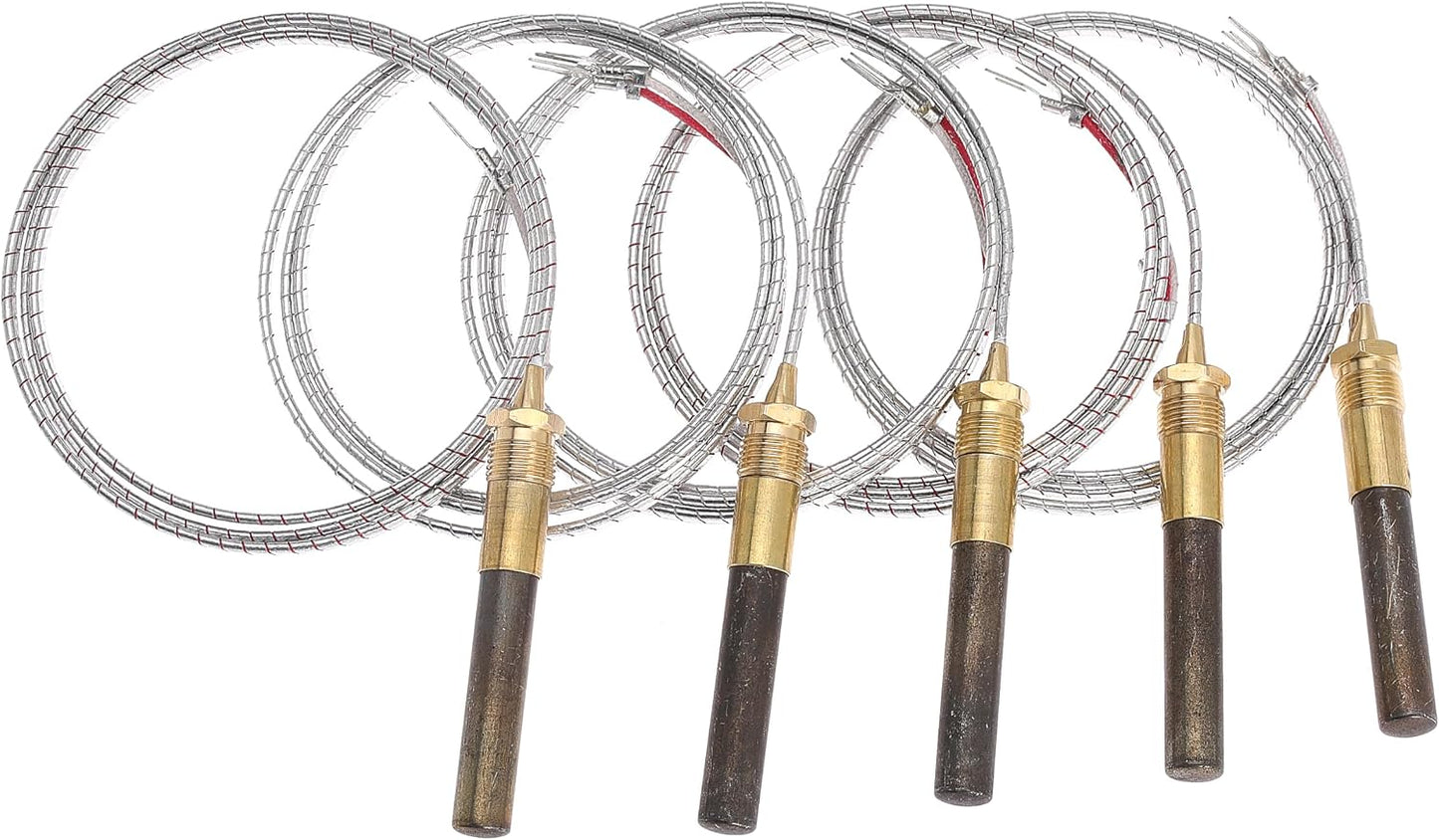 24'' 750mv Thermopile Generators for Fireplace Gas Ovens/Grills/Boilers/Water Heaters Frying Furnace 750℃ Millivolt Thermocouple