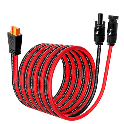 12AWG 10FT Solar to XT60i Charge Extension Cable for Solar Panels Portable Power Stations