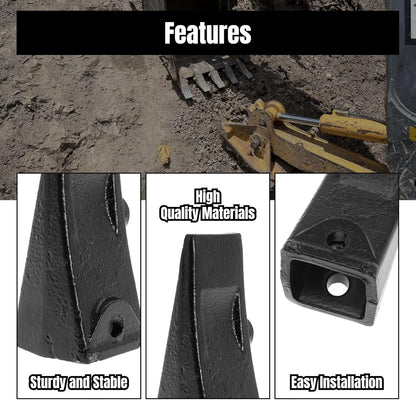 5.27" Length Long Bucket Teeth for Hensley X156 156PN P156 X156P for Takeuchi TB135 for Kubota 161-3 Excavator for Skid Steer Loader for Backhoe Loader