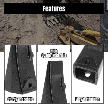 5.27" Length Long Bucket Teeth for Hensley X156 156PN P156 X156P for Takeuchi TB135 for Kubota 161-3 Excavator for Skid Steer Loader for Backhoe Loader