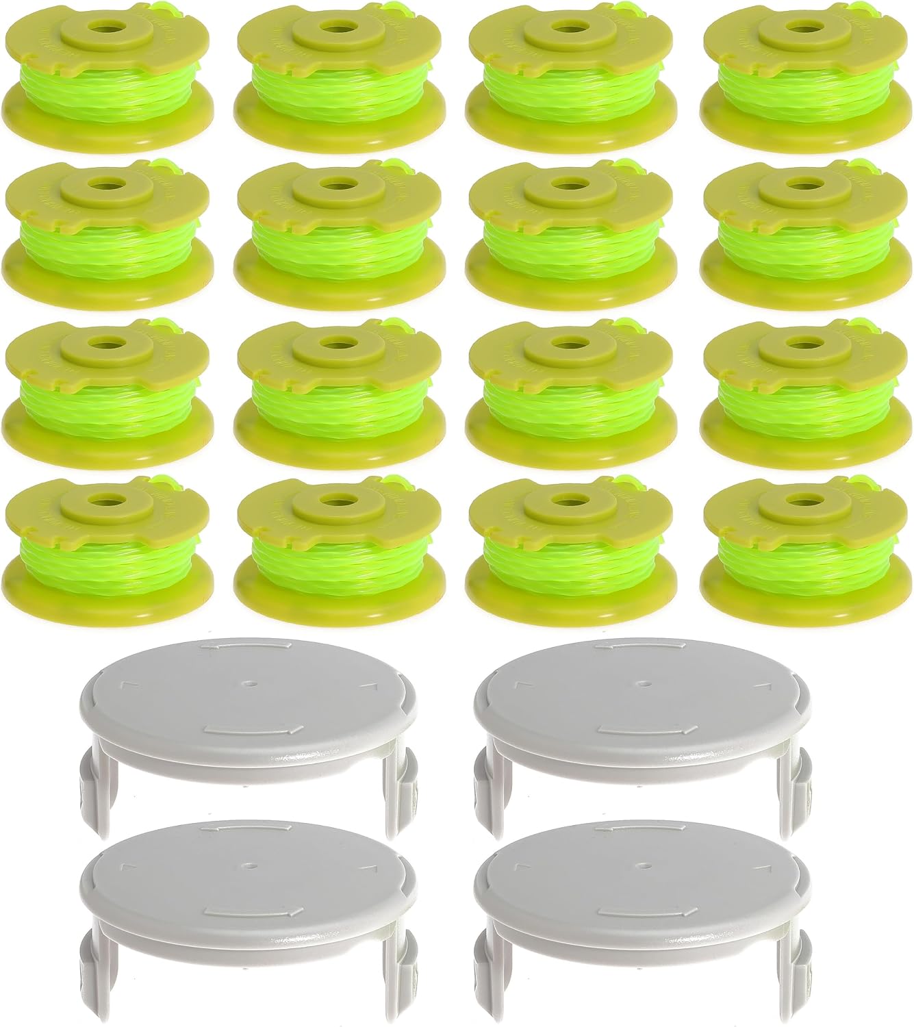 AC80RL3 Line String Trimmer Replacement Spool for Ryobi One Plus+ 18V 24V 40V P2000 P2002 P2003 P2004 P2006 P2006A P2200 Trimmers Replace AC14HCA Cover Cap 11Ft 0.08inch