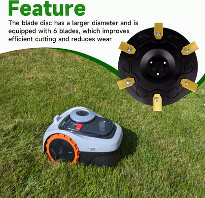 Blade Mounting Disk for Segway for Navimow i105N i108N i110N for i-Series Robotic Lawn Mower with 6Pcs Blades
