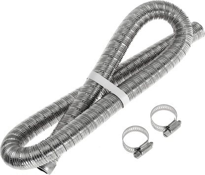60cm 24mm Exhaust Pipe for Diesel Heater, 1 Inch ID Generator Exhaust Extension with Thru Hull Exhaust Skin and Tube Elbow Connector