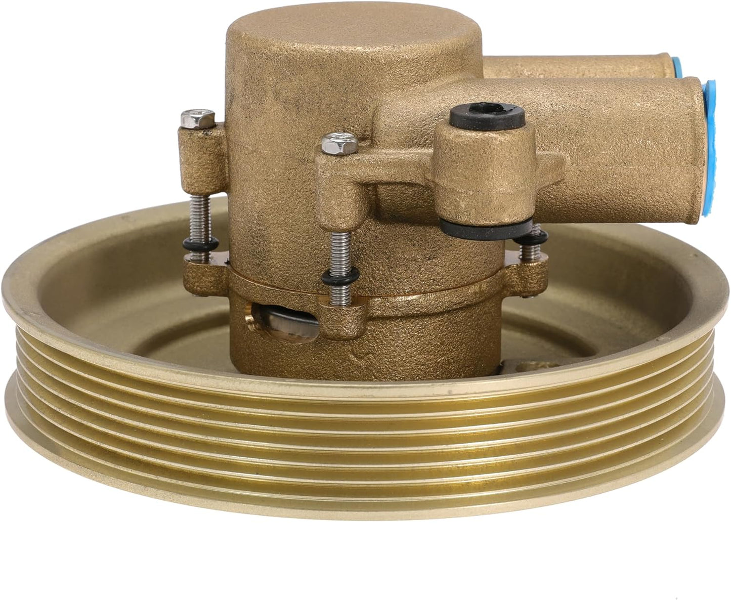 21214599 5.7 Crank Mounted Sea Water Pump for Volvo Penta Engines 4.3 5.0 5.7 Replaces 21214599 3862482 3812693 with Serpentine Belt Pulley
