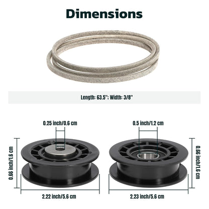 Idler Pulley Belt Repair Kit Replaces 587973001 587969201 580364609, fits for Husqvarna LC221A LC221AH Walk-Behind Lawn Mowers, for Husqvarna 22" AWD HU675AWD HU725AWD Mowers