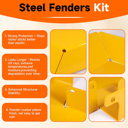 Replacement 19A70062100 Steel Fender Kit for Cub Cadet RZTL Ultima Series ZT1 ZT2 ZT3 Zero-Turn Mowers