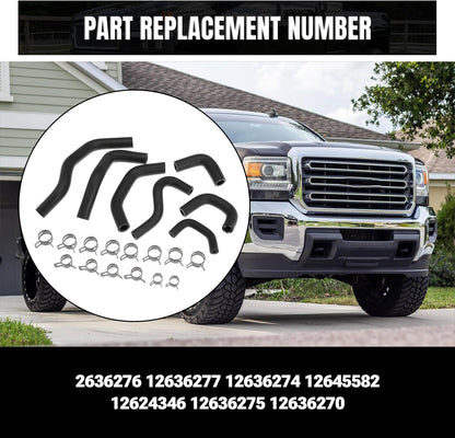 Low Pressure Fuel Line Kit Replace 12636276 12636277 12636274 12645582 12624346 12636275 12636270 For LML Duramax 2500HD 3500HD 2011 2012 2013 2014 2015 2016 6.6L