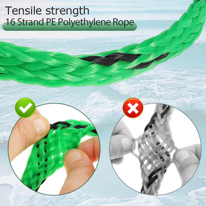 Heavy Duty Boat Tow Harness for Tubing Self Centering Boat Tow Rope with Stainless Steel Quick Connector for Boat Water Sport Water Ski Jet Ski Wakeboarding