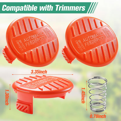 RC100P Replacement Spool Cover Cap for Black Decker GH500 GH600 GH610 GH900 GH912 String Trimmers Replace 385022-03