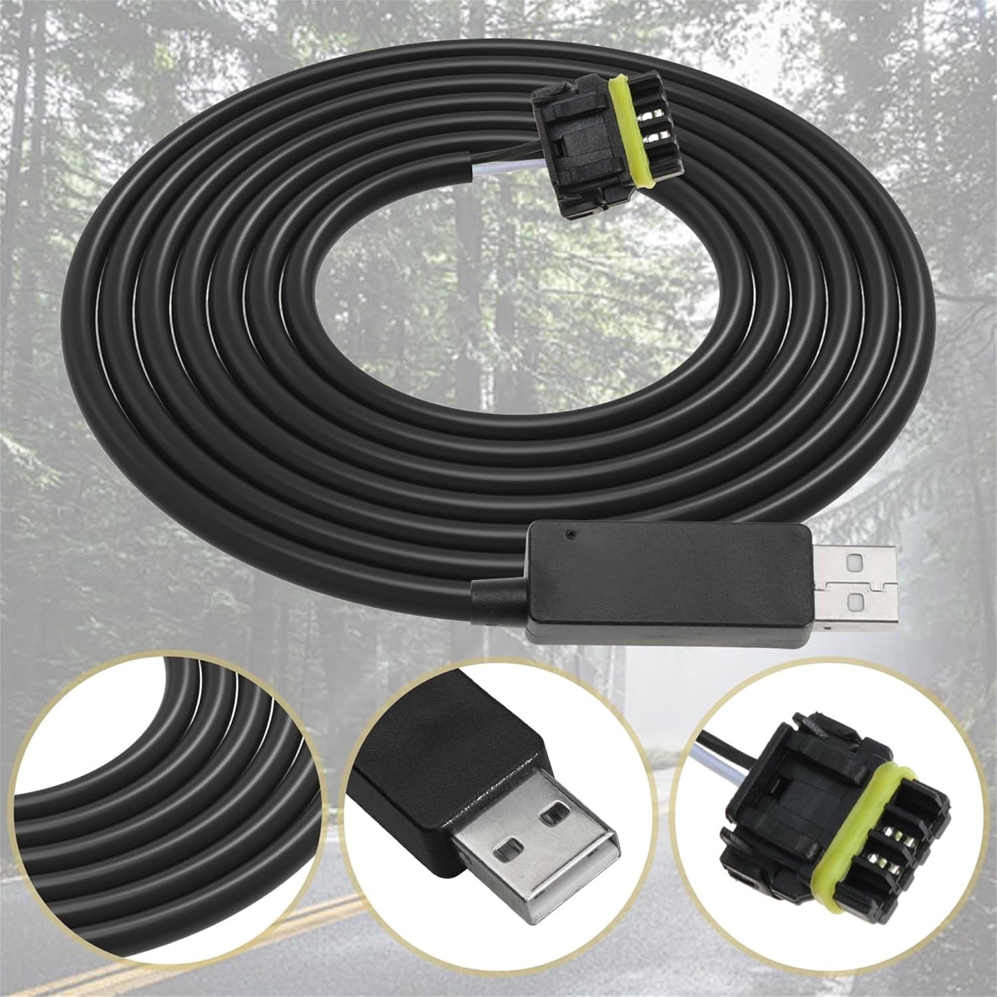 Harness Cable Connector Replace 558 443 for Holley EFI for Sniper EFI , 8ft | for Terminator X, CAN to USB, Communication Cable