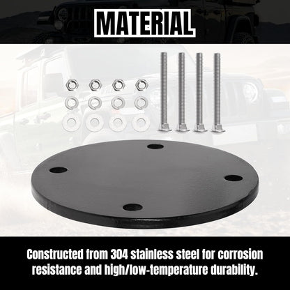 Heavy-Duty Mount Backing Plate Kit for Off-Road Ladder Roof Cargo Rack with Bushings