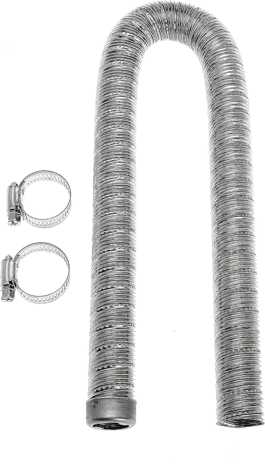 60cm 24mm Exhaust Pipe for Diesel Heater, 1 Inch ID Generator Exhaust Extension with Clamps for Parking Air Heaters (Double Wall)