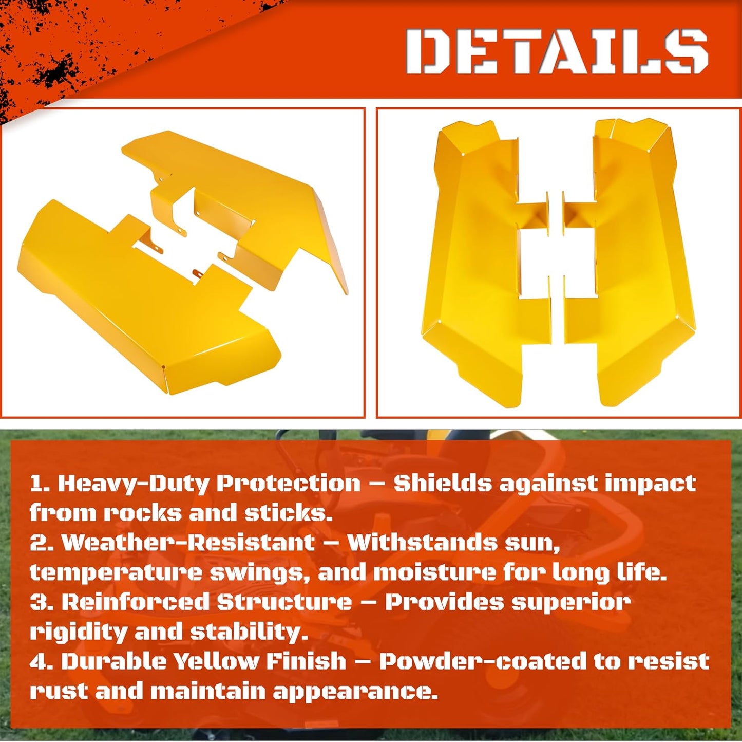 Steel Fender Kit for Cub Cadet Ultima Series Zero Turn Mowers Replaces 19A70062100 Fits ZT1 ZT2 ZT3 Models