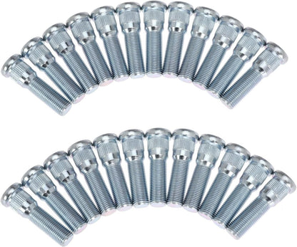 24Pcs Wheel Stud for Trailer for Lippert Axles 2000 lb to 3500 lb for Dexter 4400 lb with 1/2"-20 UNF Thread Size 0.617" Spline, 0.77" Head 2.19" Length