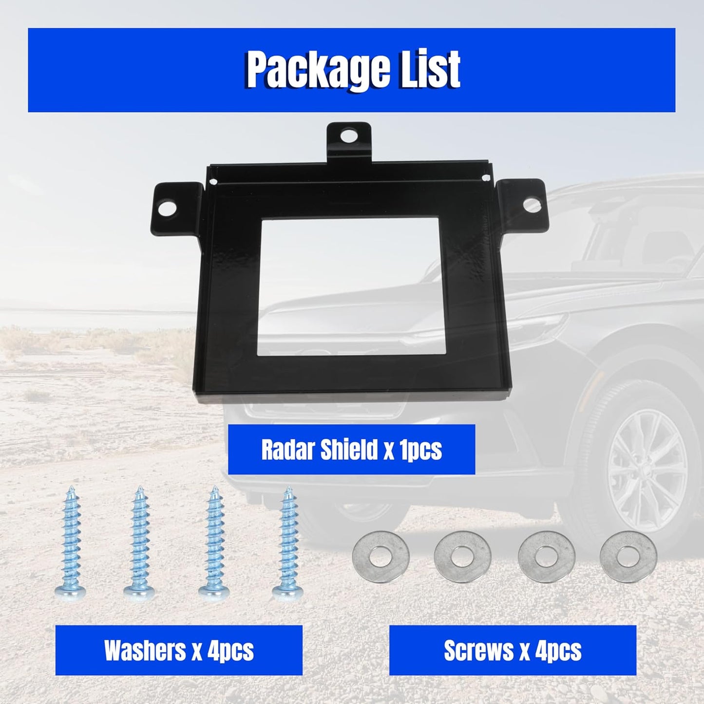 CRV Radar Sensor Protector for Honda CR-V 2023-2025，Anti-Theft Distance Sensor Protector Cover with Screws, Set of 2