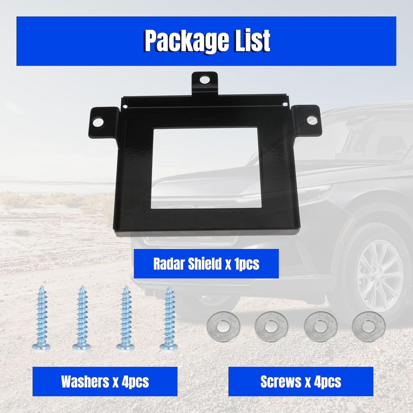CRV Radar Sensor Protector for Honda CR-V 2023-2025，Anti-Theft Distance Sensor Protector Cover with Screws, Set of 1