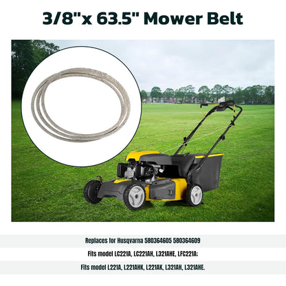 Idler Pulley Belt Repair Kit Replaces 587973001 587969201 580364609, fits for Husqvarna LC221A LC221AH Walk-Behind Lawn Mowers, for Husqvarna 22" AWD HU675AWD HU725AWD Mowers