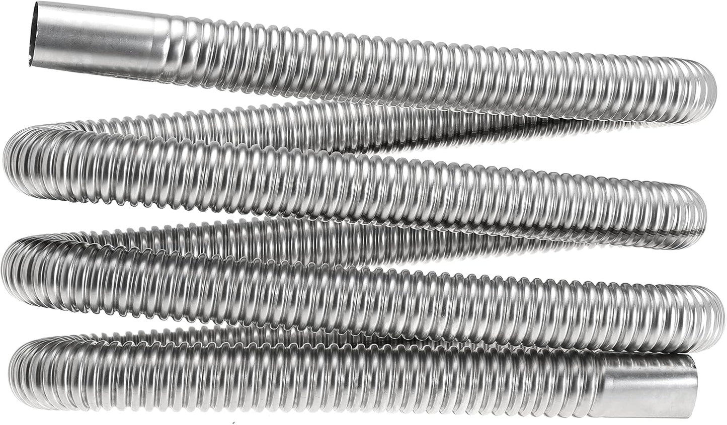 200cm 1 inch Heater Exhaust Pipe Generator Exhaust Extension Fuel Tank Gas Vent Hose with Clamps