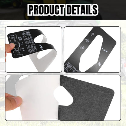 Shift Quadrant Label Replace M127539 for Jo-hn Deere 6X4 4X2 6X4 Diesel Gator Utility Vehicle (1PCS)