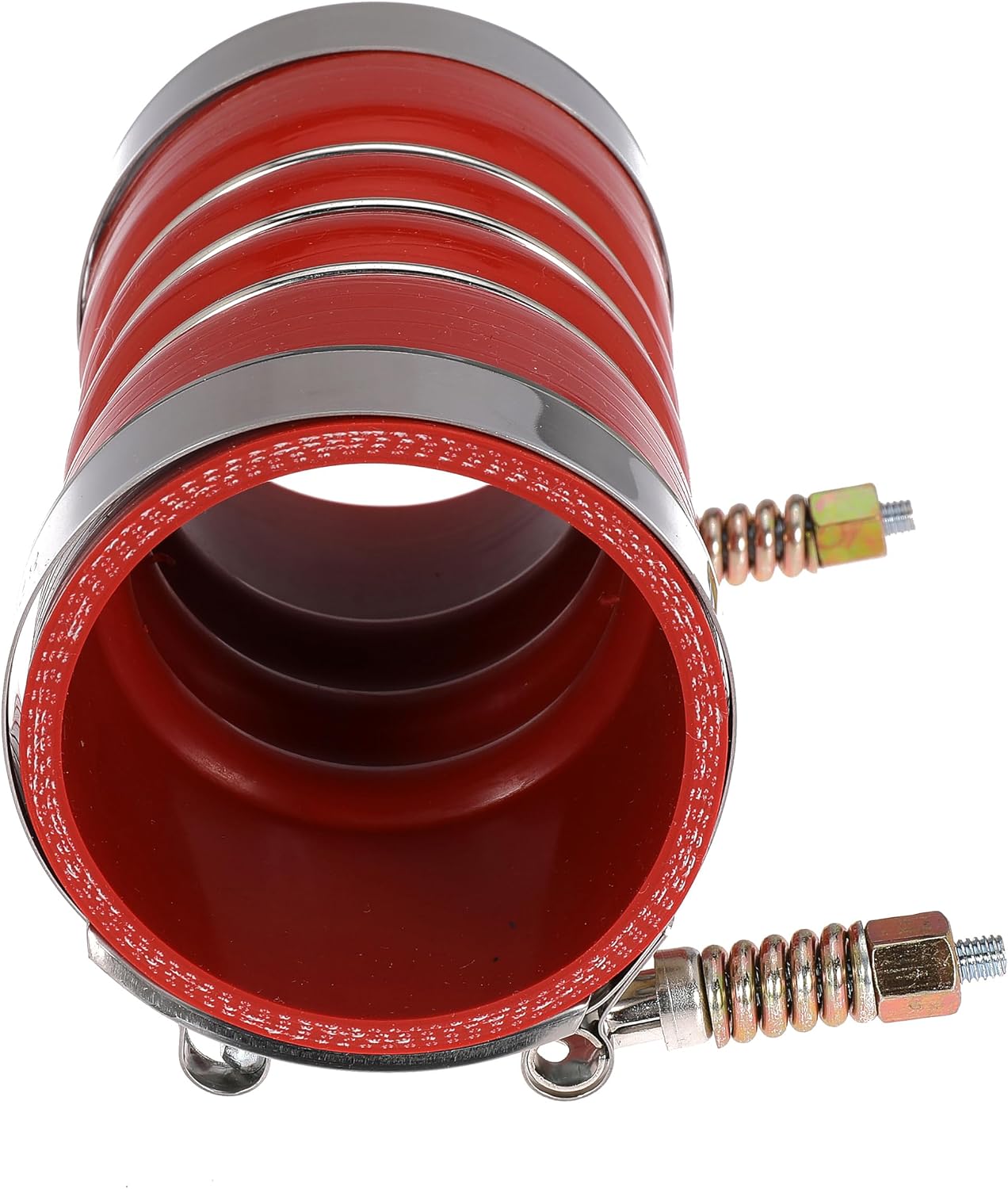 3 Inch Silicone Charge Air Cooler Hump Hose Boot Set 3" X 6" with T Bolt Clamp Red (Hose-3060-RD)