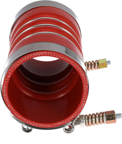 3 Inch Silicone Charge Air Cooler Hump Hose Boot Set 3" X 6" with T Bolt Clamp Red (Hose-3060-RD)