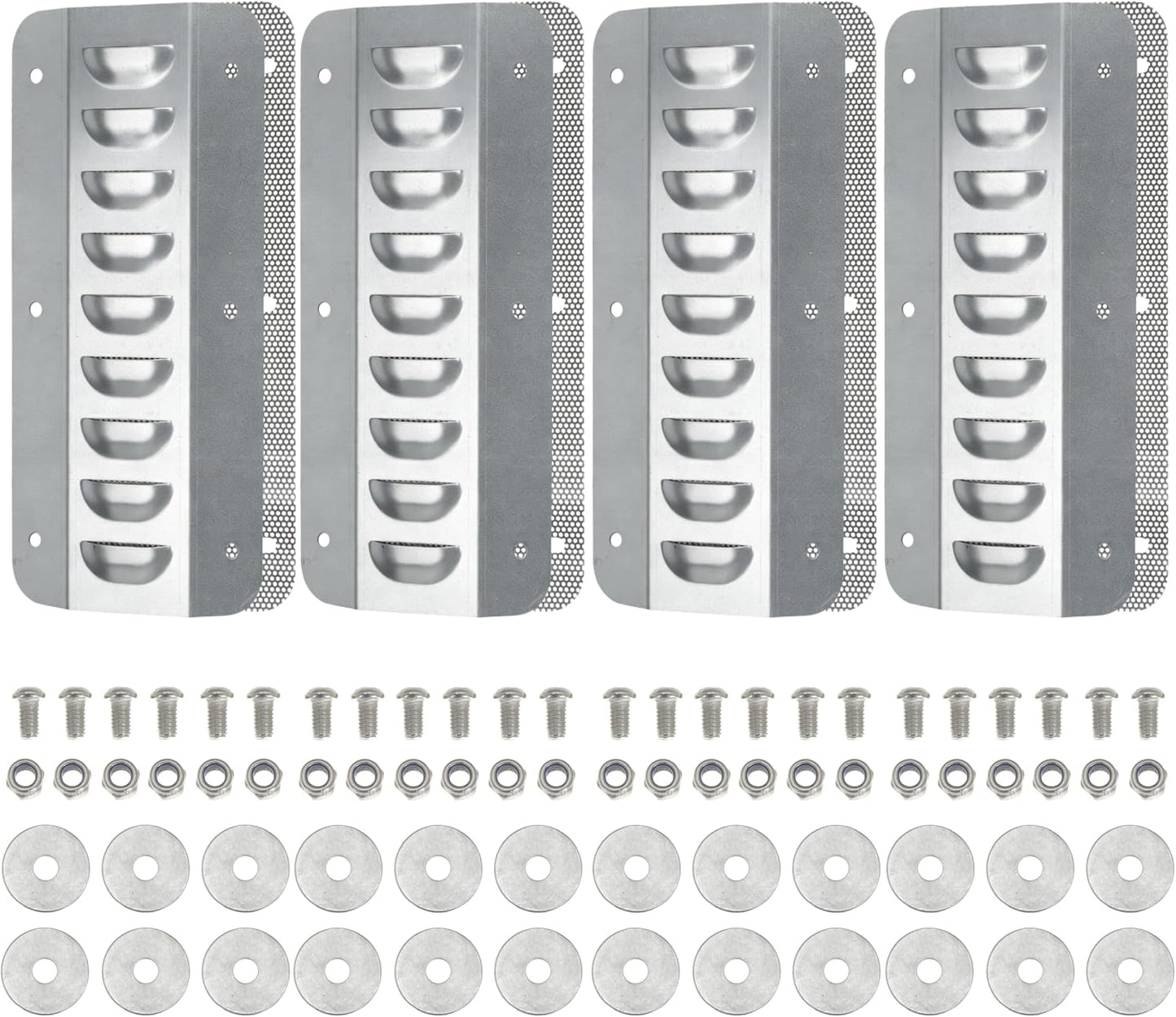 12 Set Shipping Container Vent, Container Air Vents Kit Cross Flow Ventilation Galvanized Steel Transportation Vent for Storage Containers Preventing Excessive Heat, Humidity and Condensation