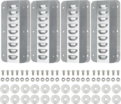 12 Set Shipping Container Vent, Container Air Vents Kit Cross Flow Ventilation Galvanized Steel Transportation Vent for Storage Containers Preventing Excessive Heat, Humidity and Condensation