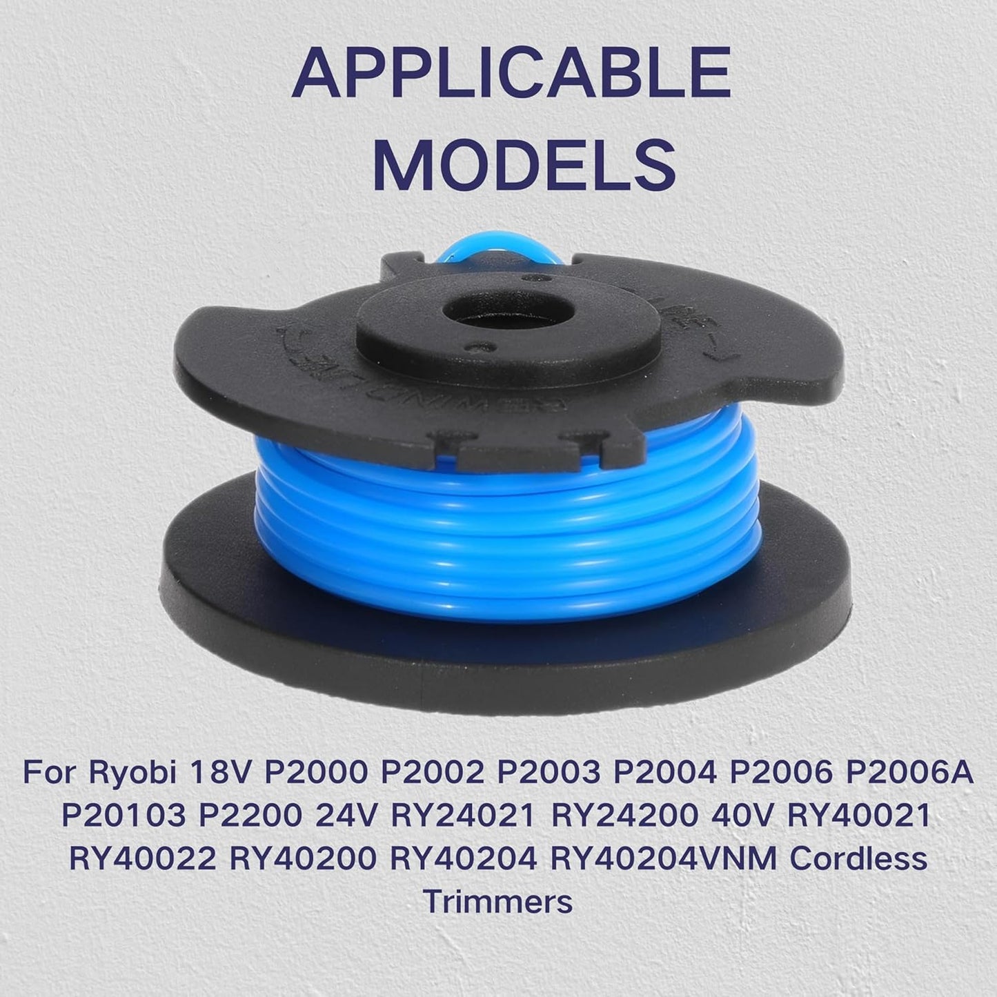 AC14RL3A Line String Trimmer Replacement Spool For Ryobi One+18v P2000 P2002 P2003 P2004 P2006 P2006A P20103 P2200 24v RY24021 RY24200 40v RY40021 RY40022 Cordless String Trimmer 11FT 0.065 Inch