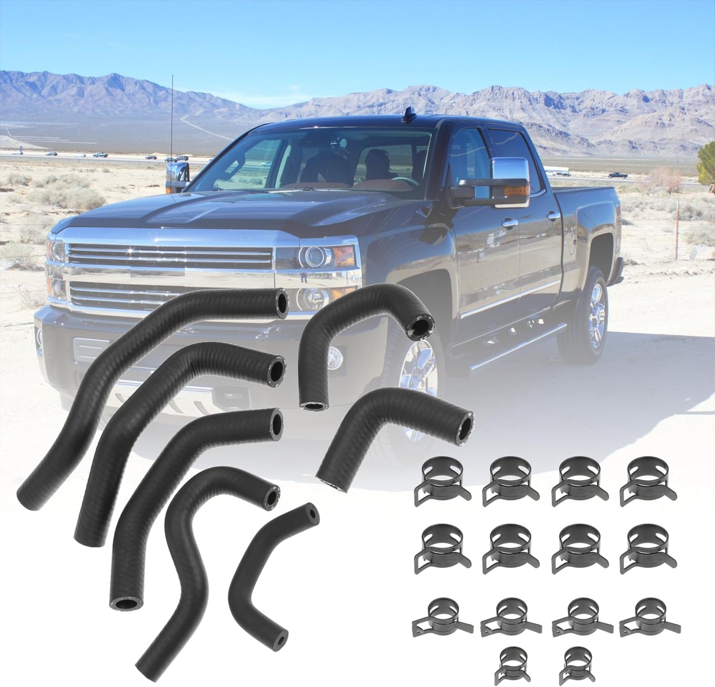 Low Pressure Fuel Line Kit Replace 12625277 97321372 97321375 97321374 97321373 94013125 2004.5-2005 6.6L For LLY Duramax 2500HD 3500HD C4500 C5500