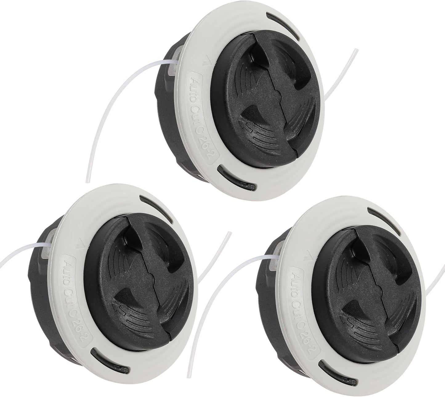C26-2Trimmer Head Replace 4002 710 2169 for Stihl FS55 FS55R FS56 FS56RC FS70 FS70R FS80 FS85 FS90 FS90R FS91 FS94 FS110 FS120 FS131R FS131 S250 FS240 Trimmer Weed Eater 3PC
