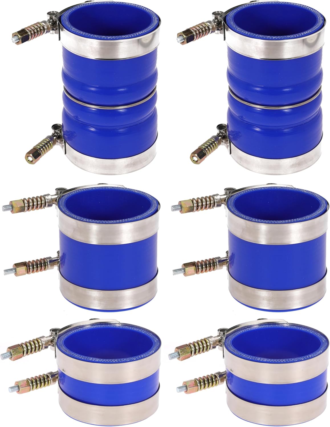 7.3 Hose Boot Kit for Ford F250 F350 7.3L Diesel 1999 2000 2001 2002 2003 with T Bolt Clamp Blue