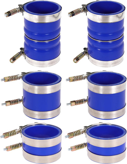 7.3 Hose Boot Kit for Ford F250 F350 7.3L Diesel 1999 2000 2001 2002 2003 with T Bolt Clamp Blue