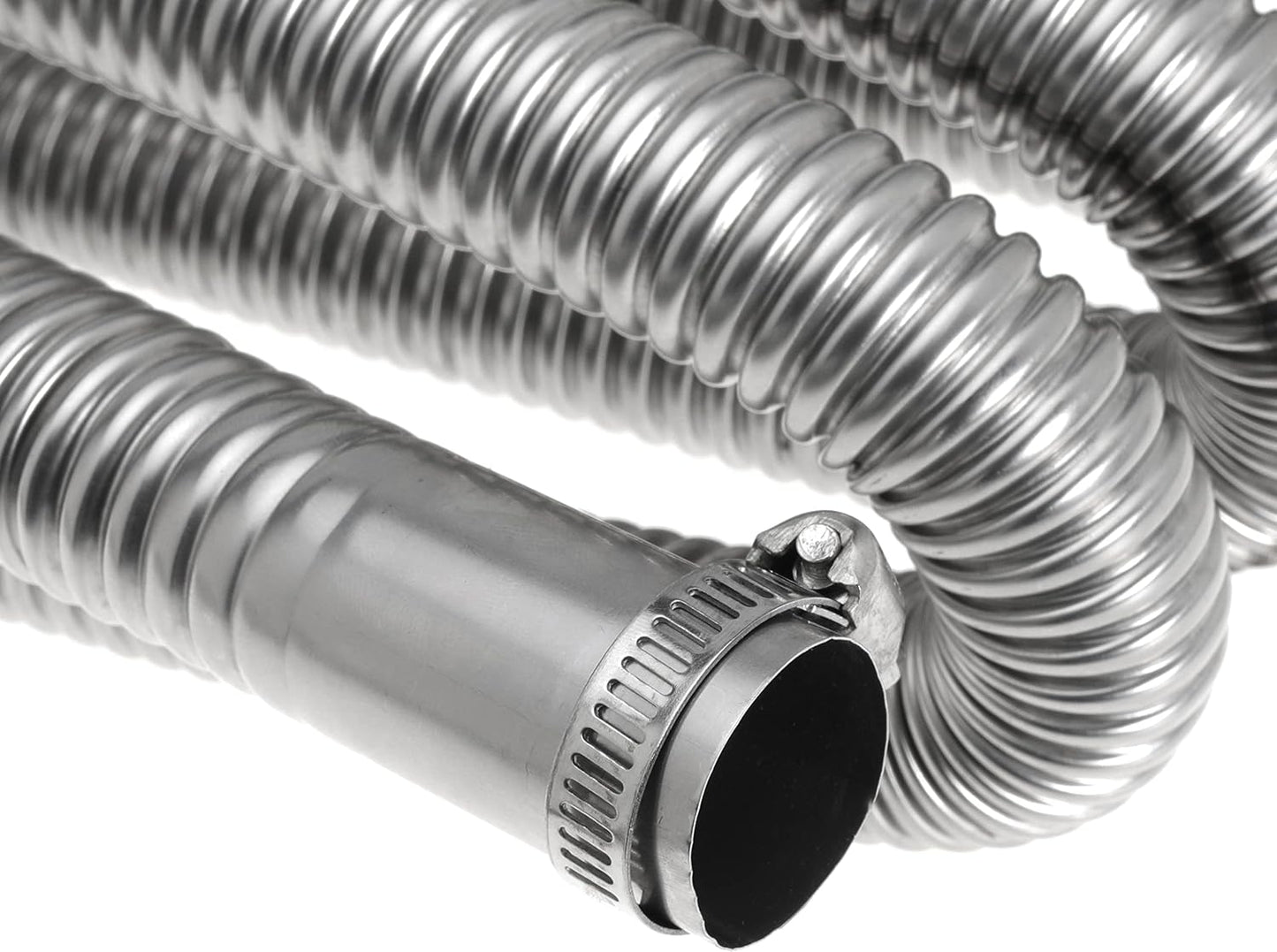 200cm 1 inch Heater Exhaust Pipe Generator Exhaust Extension Fuel Tank Gas Vent Hose with Clamps