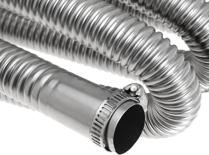 200cm 1 inch Heater Exhaust Pipe Generator Exhaust Extension Fuel Tank Gas Vent Hose with Clamps