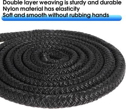 Boat Dock Lines 2 Pack 1/2" x 15FT Boat Lines Nylon Marine Rope for Boats Double-Braided Bumper Rope Boat Lines for Docking Boat Lines Dock Ties