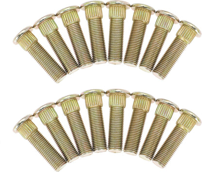Front Rear Wheel Stud for Polaris for Ranger for Sportsman for RZR 570 700 800 900 2006-2021 Replace 7518378 (16PCS)