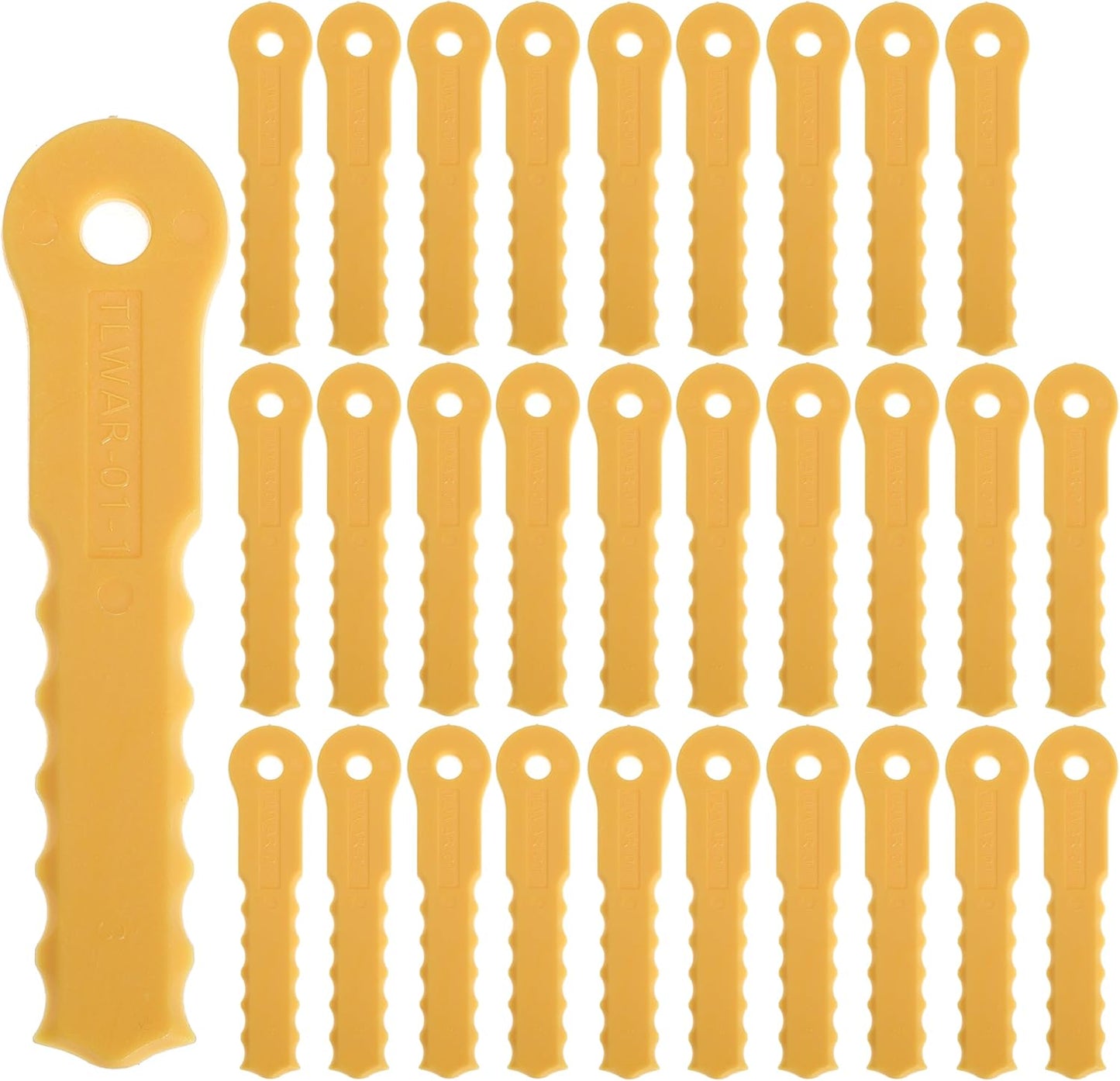 40PCS Replacement Blades for Weed Warrior Push-N-Load 3 Blade Trimmer Head for Pivotrim Hybrid 2-N-1 Head