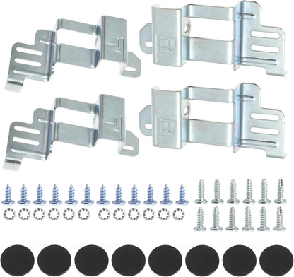 24 Inch Stacking Kit for GE GFA24KITL Washer Dryer Stack Bracket for 24" Front Load Laundry (Set of 1, Black)