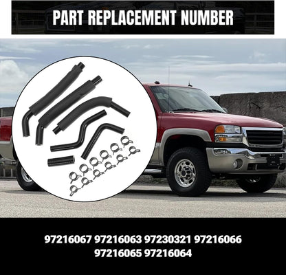 Low Pressure Fuel Line Kit Replace 97216067 97216063 97230321 97216066 97216065 97216064 For LB7 Duramax 2500HD 3500HD 2001 2002 2003 2004 6.6L