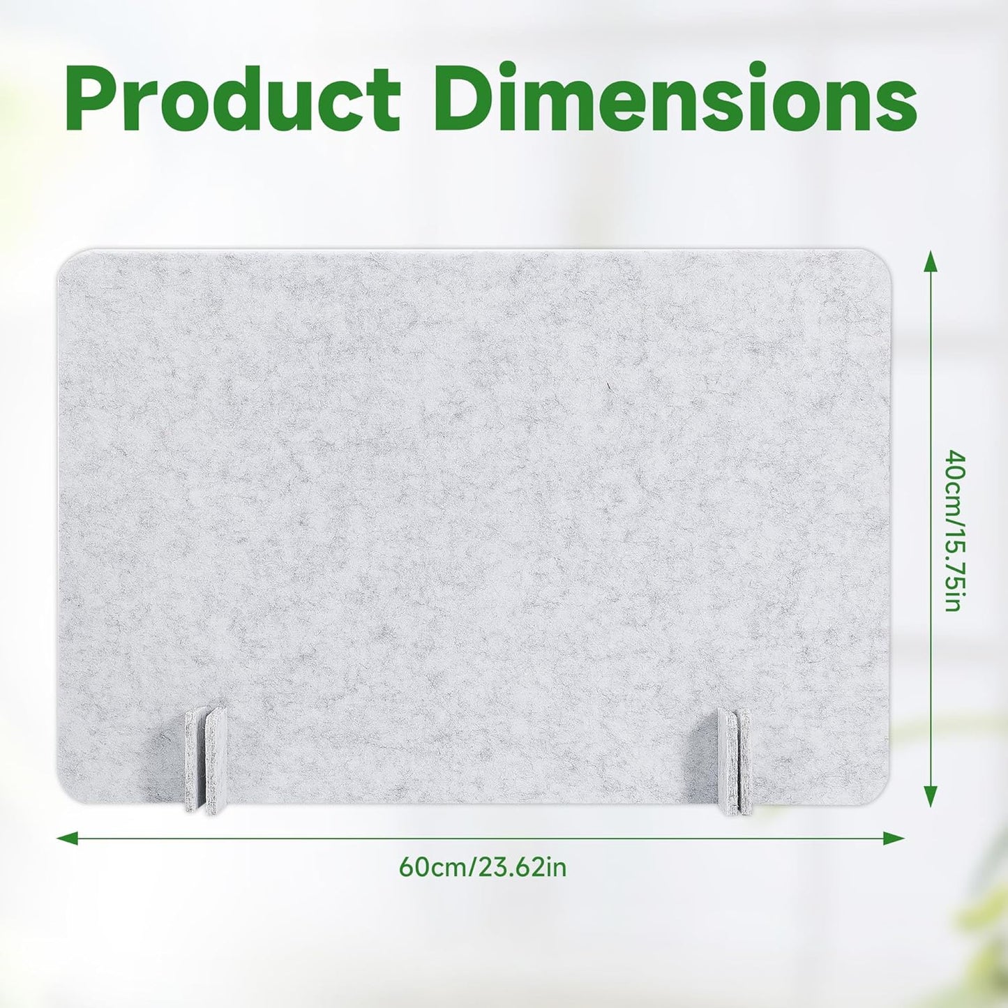 Desk Privacy Panel Acoustic Divider Panel Portable Desk Partition Desk Divider Noise Visual Isolate Table Divider for Student Study Office Library (Gray-4, 15.75" x 23.6")