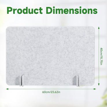 Desk Privacy Panel Acoustic Divider Panel Portable Desk Partition Desk Divider Noise Visual Isolate Table Divider for Student Study Office Library (Gray-4, 15.75" x 23.6")