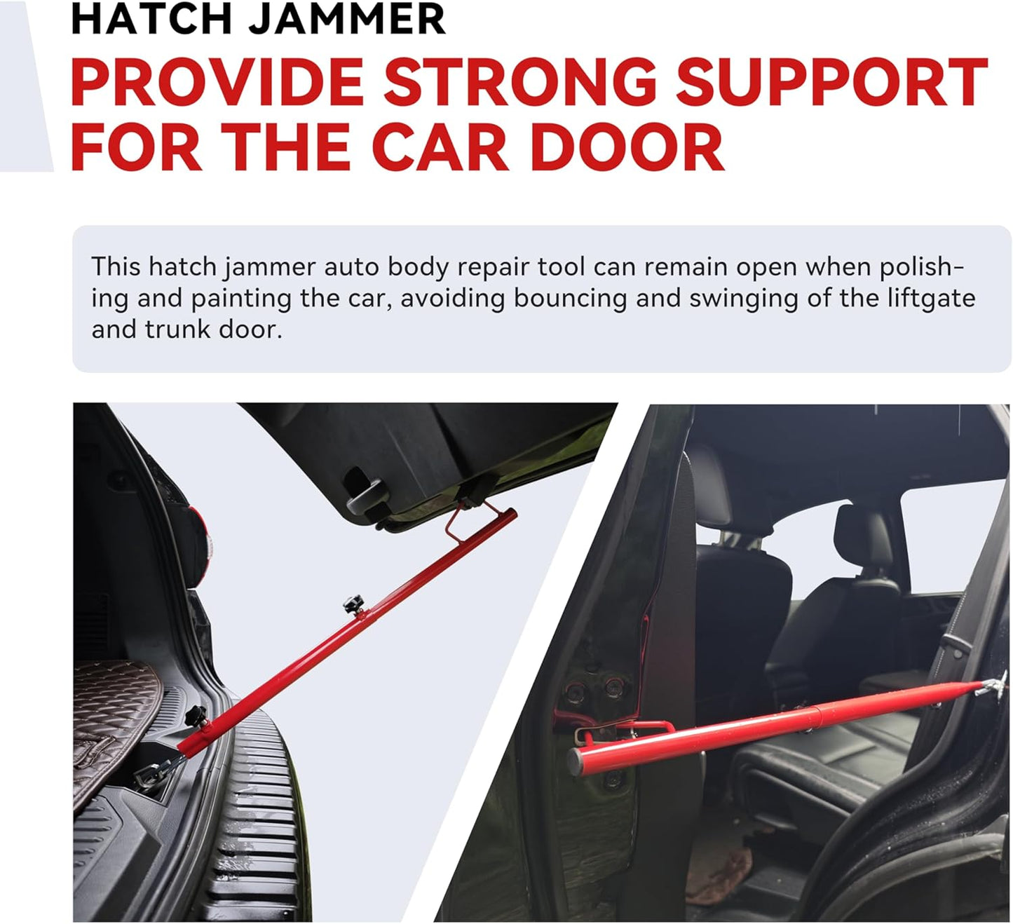 Hatch Jammer Auto Body Repair Tools Retractable Support Rod Holder