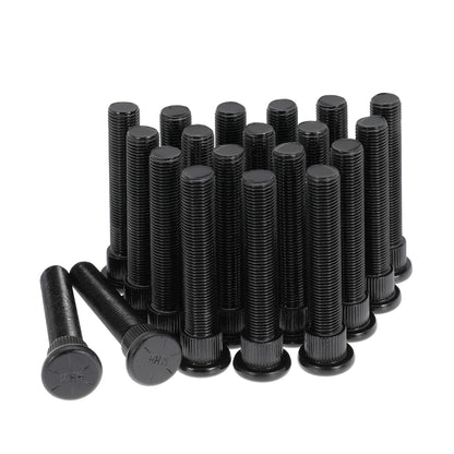 Wheel Stud Bolt 1" Longer Than Stock for Ford for Mustang 1965-2004 for Chevy C10 1973-1987 with Extended Length, 1/2" x 20 Thread, 3" Length, 0.625 Knurl (20Pcs)