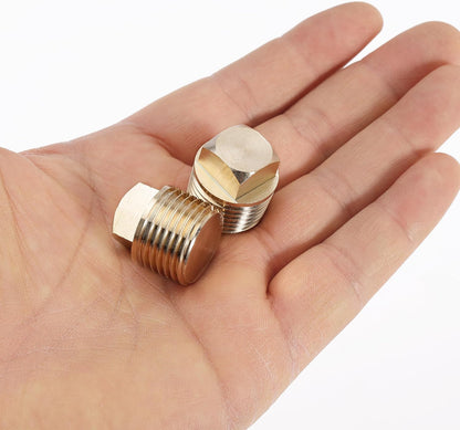 Boat Plug 1/2 Inch NPT Brass Boat Drain Plugs Thread Boat Garboard Drain Plug Fits for Most Boat Hulls