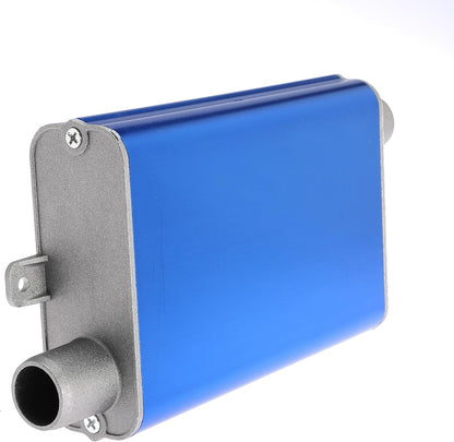 24mm Exhaust Muffler Pipe Upgraded for Chinese for Eberspacher Diesel Heaters Air Compressor with 2 clamps and screws, Blue