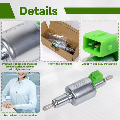 24V 22ML Diesel Heater Fuel Pump for Webasto Eberspacher 2KW 3KW 5KW and 8KW Air Parking Heater Pulse Metering Pump
