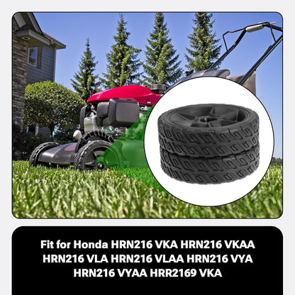 8" Lawn Mower Rear Wheel Replace 42710-VR8-N00ZA for Honda HRN216 VKA, HRN216 VKAA, HRN216 VLA, HRN216 VLAA, HRN216 VYA, HRN216 VYAA, HRR2169 VKA (2 x Rear Wheels)